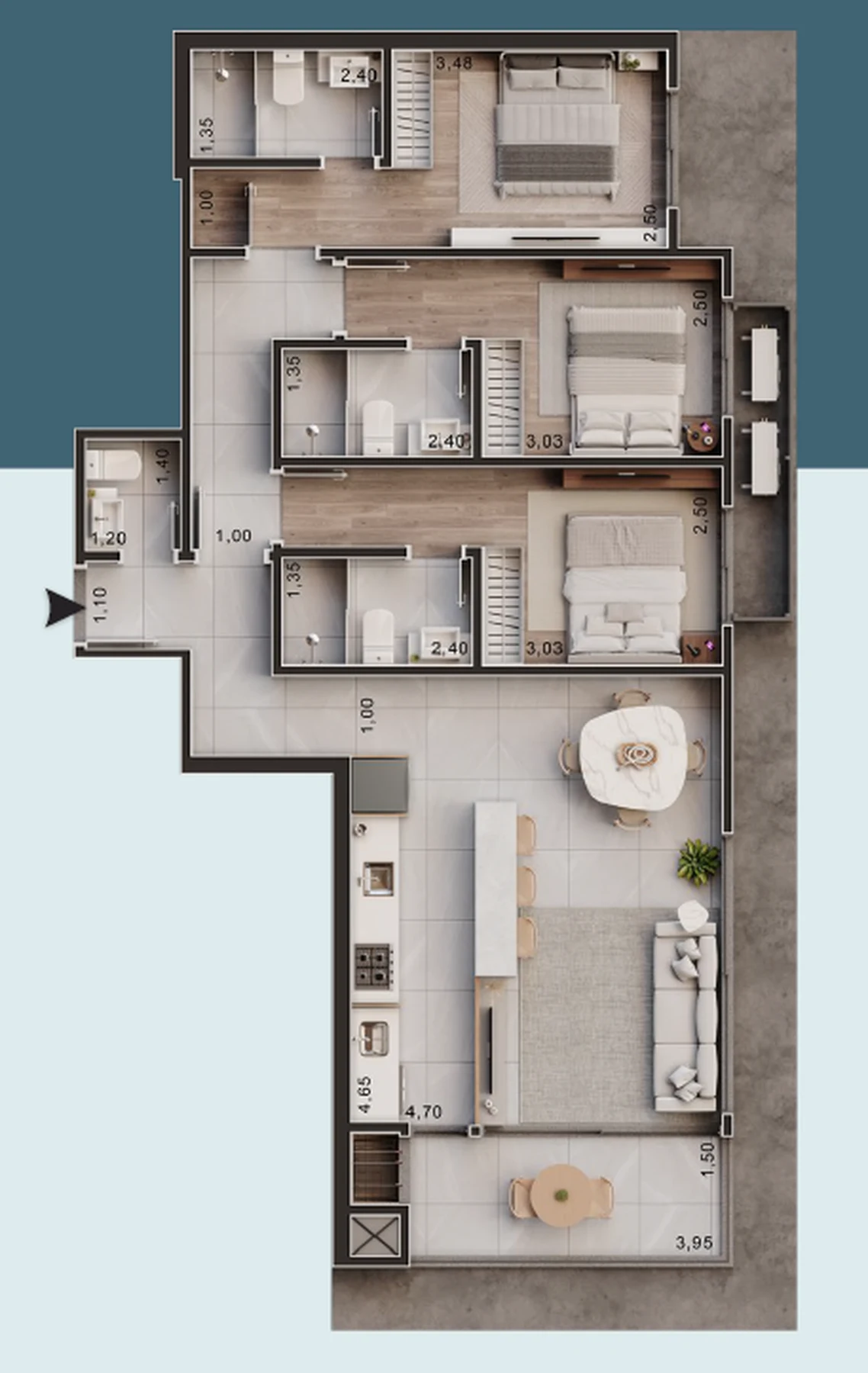 Planta do empreendimento