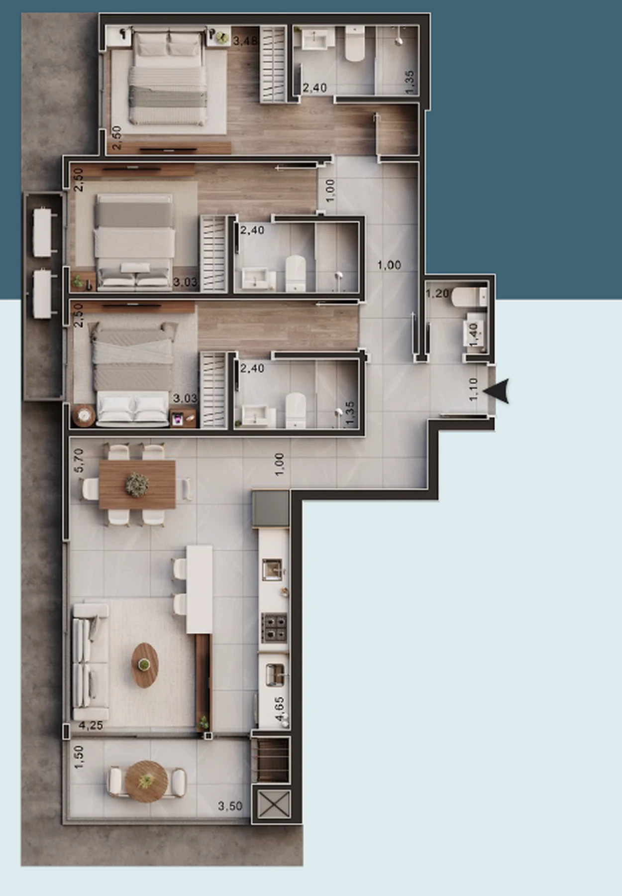 Planta do empreendimento