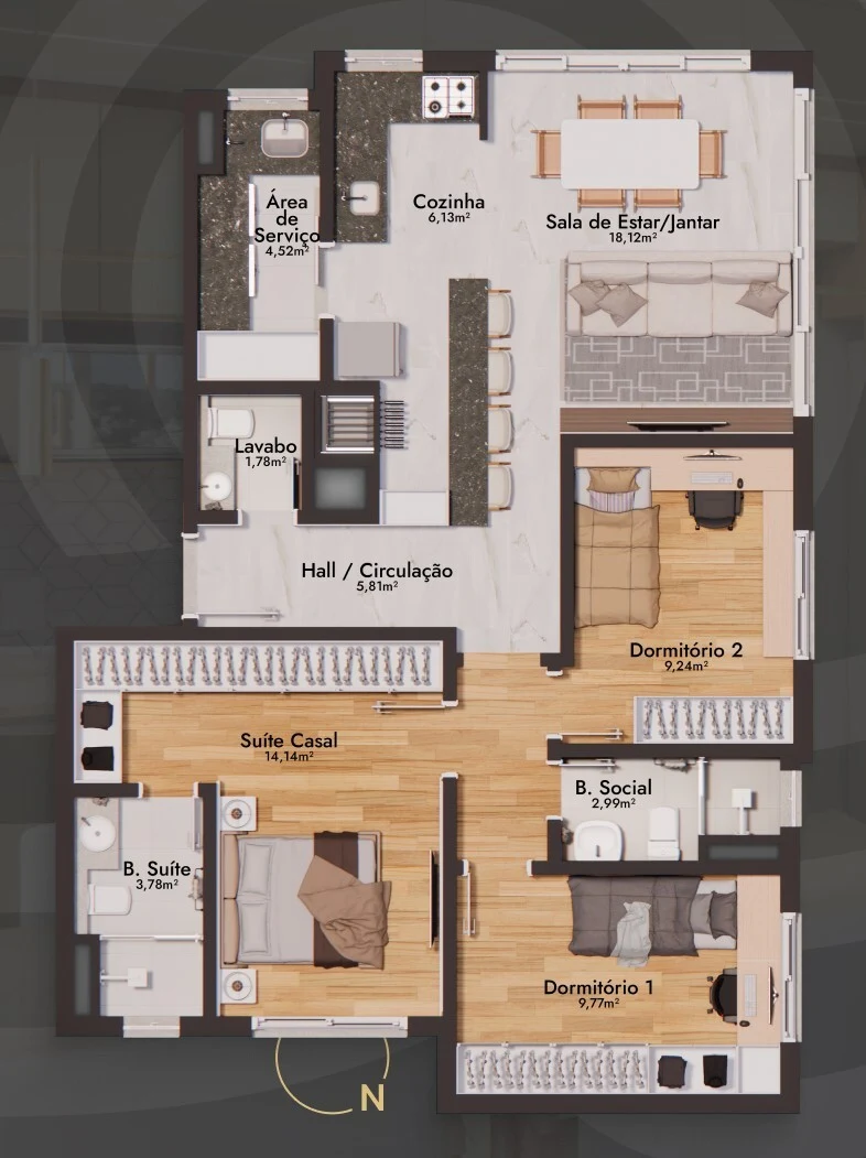Planta do empreendimento