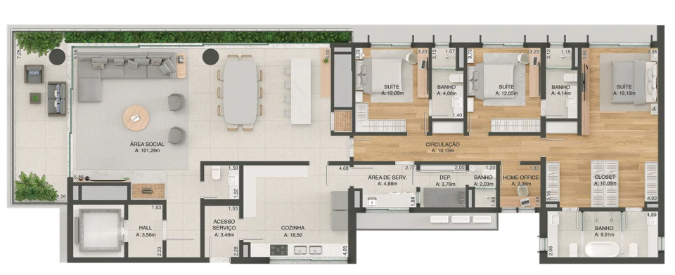 Planta do empreendimento