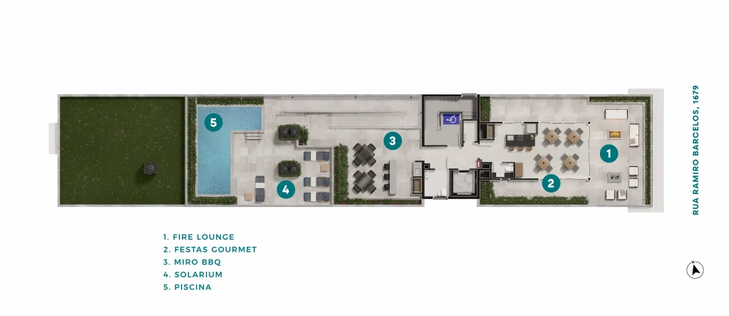 Planta do apartamento — referência Rooftop