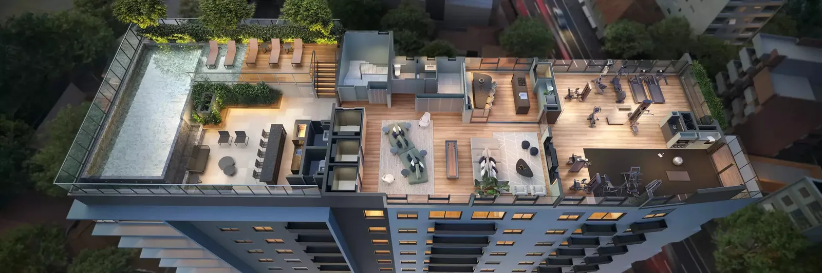 Planta do apartamento — referência Aerea