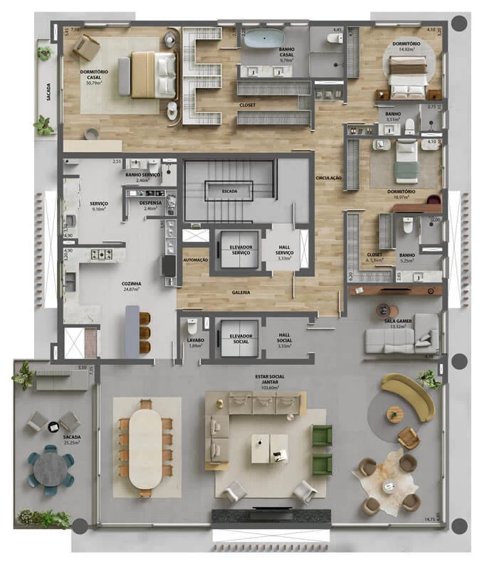 Planta do empreendimento