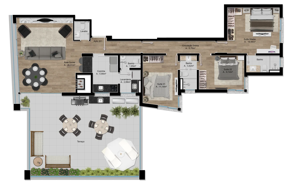 Planta do empreendimento