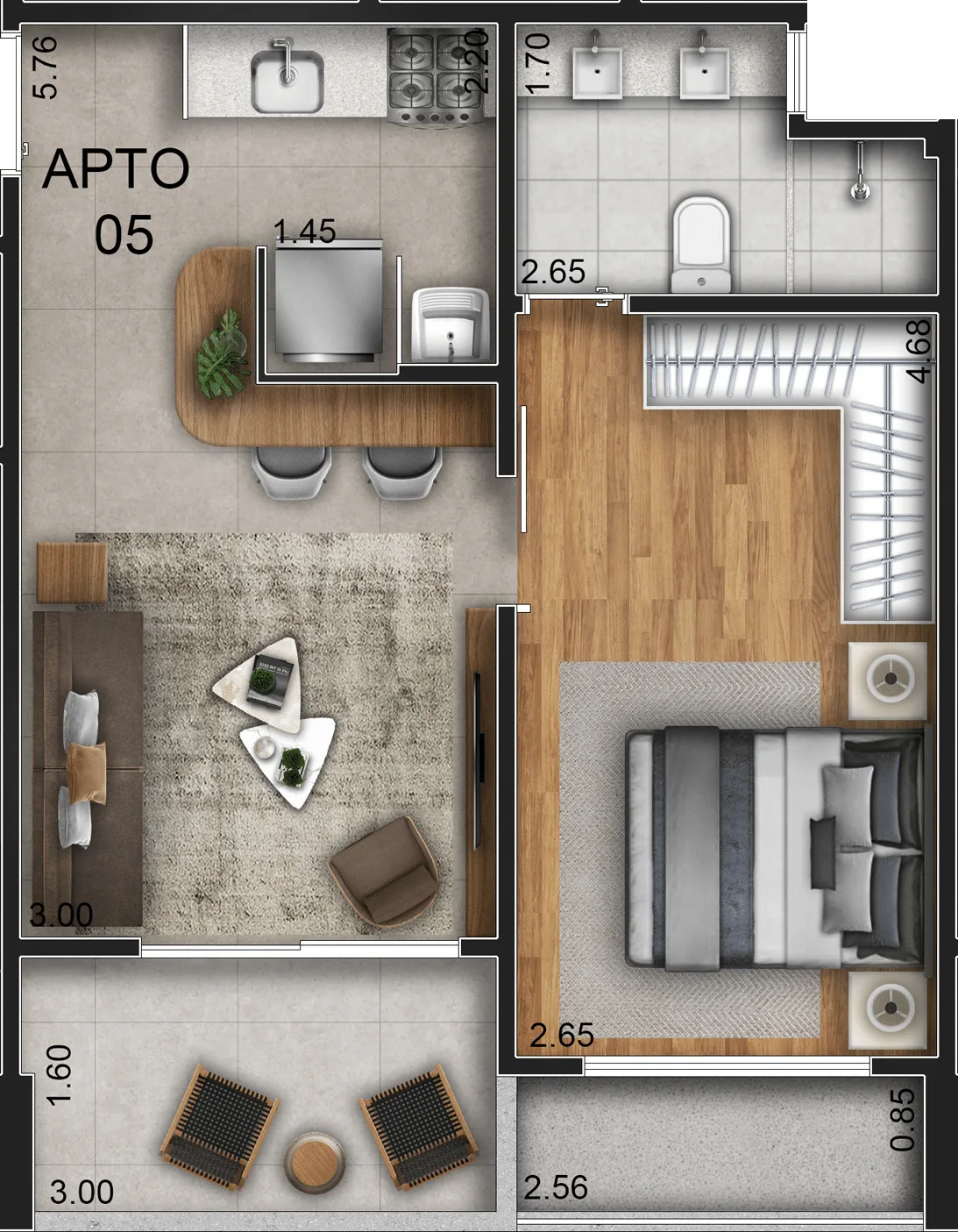 Planta do apartamento — final 05