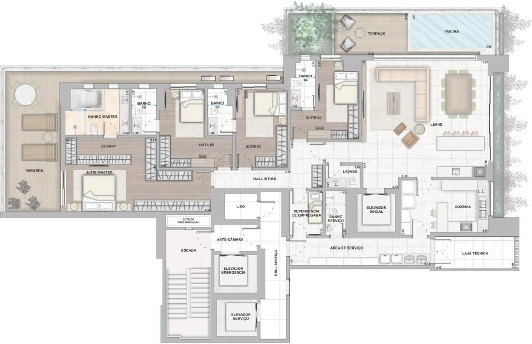 Planta do empreendimento
