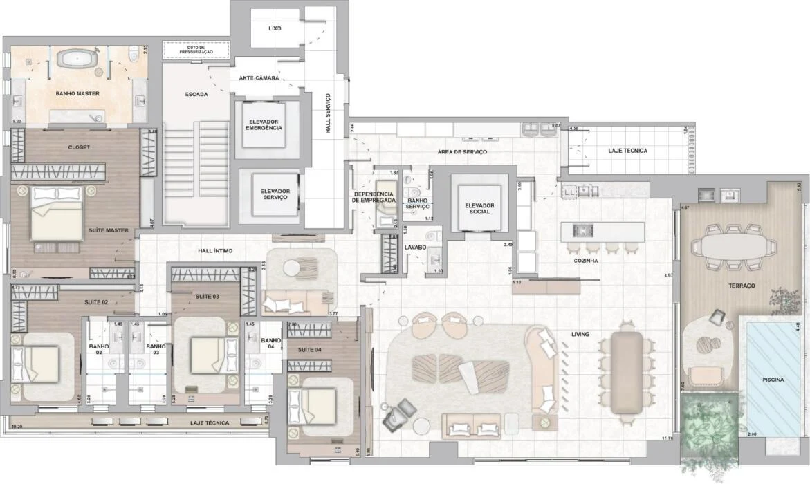 Planta do empreendimento