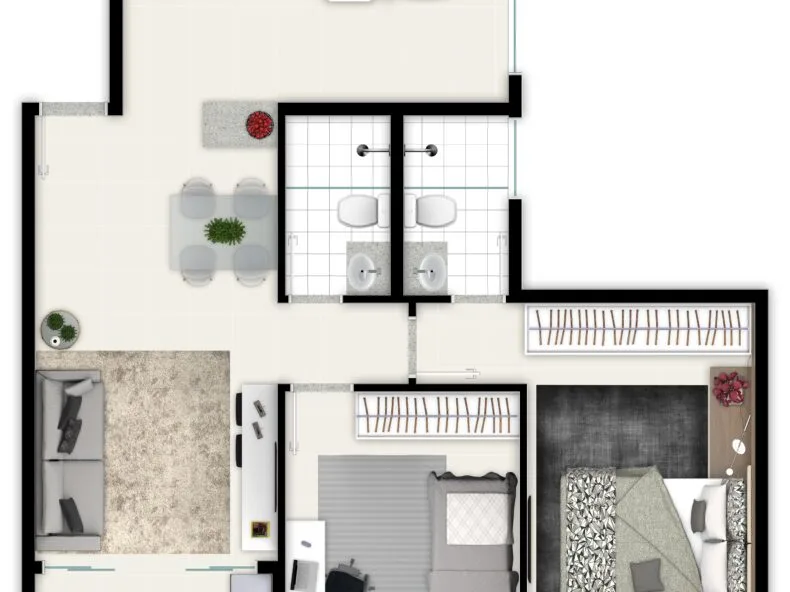 Planta do apartamento — referência Gallery item