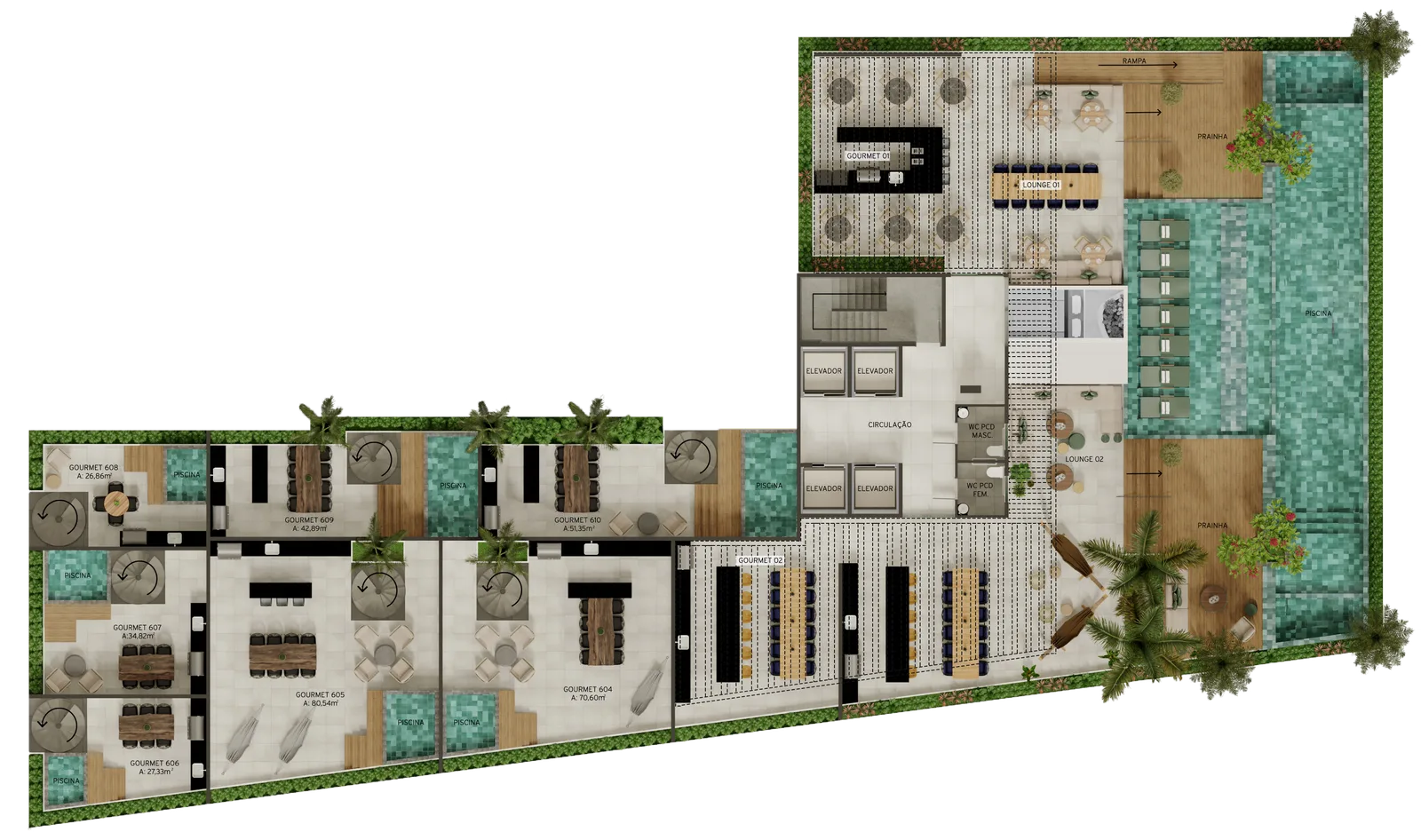 Planta do apartamento — referência 52 COBERTURA 1
