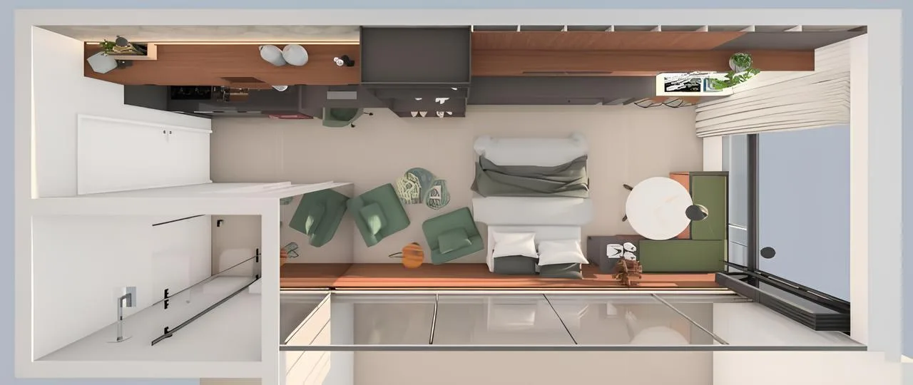 Planta do apartamento — referência Living