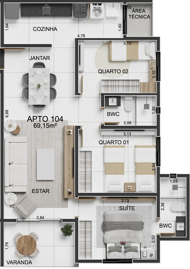 Planta do empreendimento