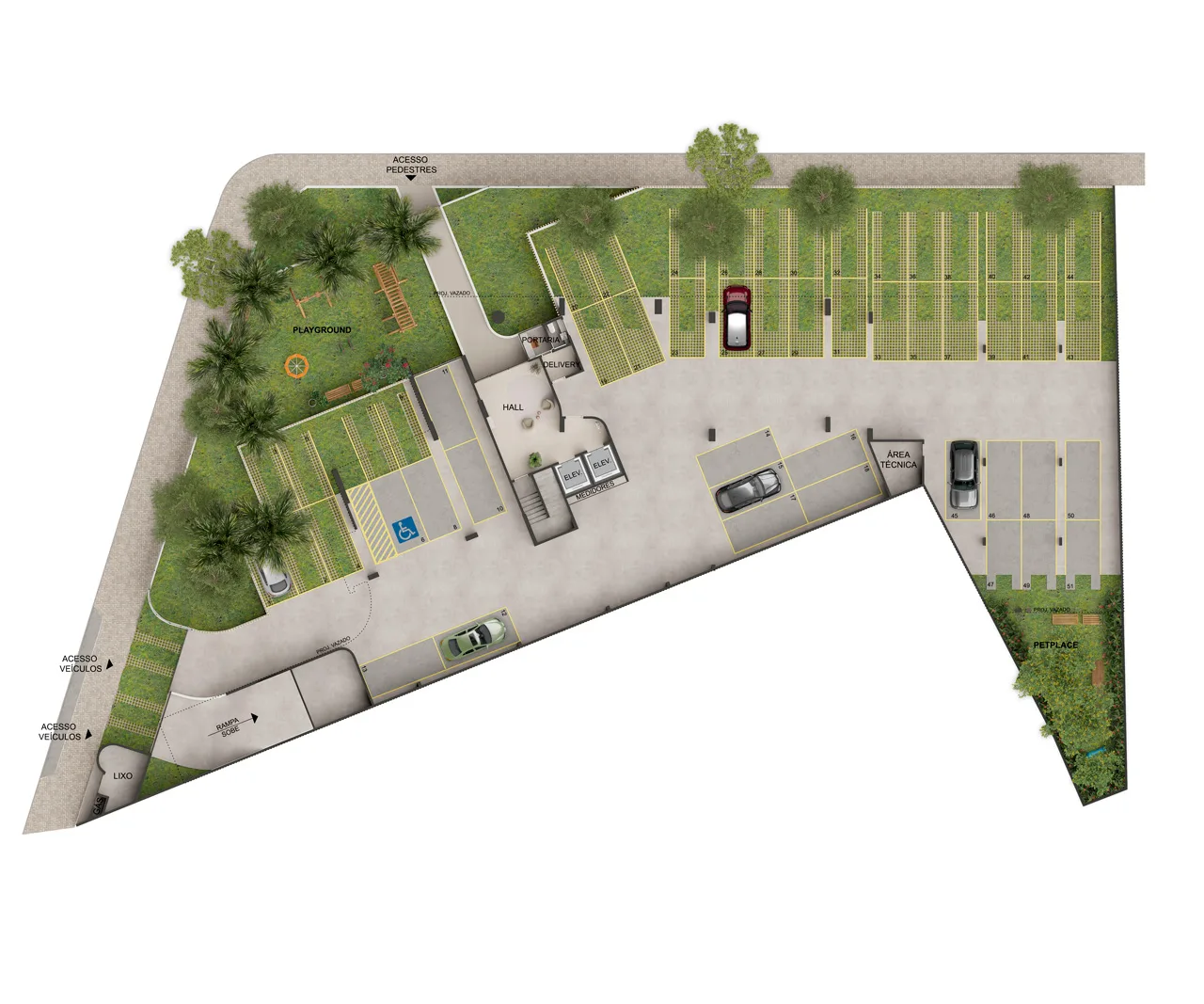 Planta do apartamento — referência Pvto. Térreo