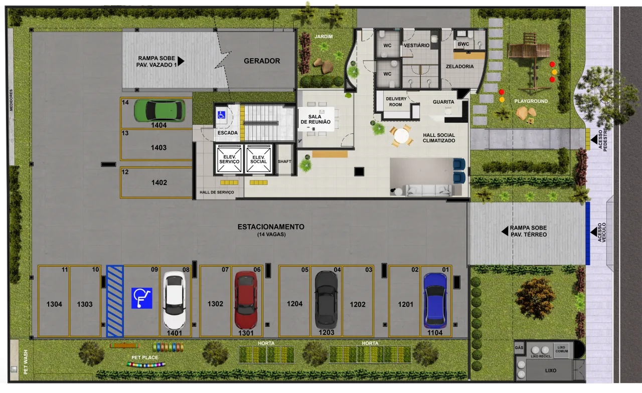 Planta do apartamento — referência Terreo 600x368