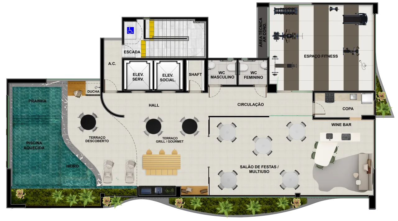 Planta do apartamento — referência rooftop 600x334