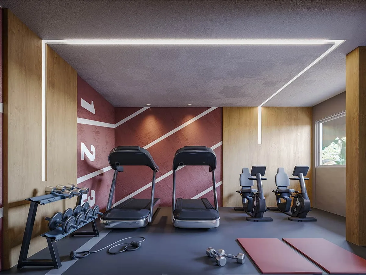 Espaço fitness do Vivenda Coqueiral