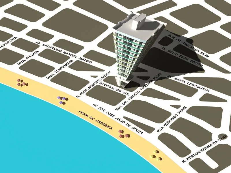 Mapa de localização do empreendimento