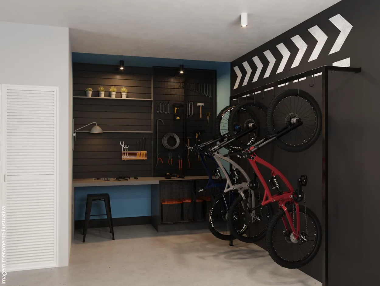 Bicicletário e Ferramentas