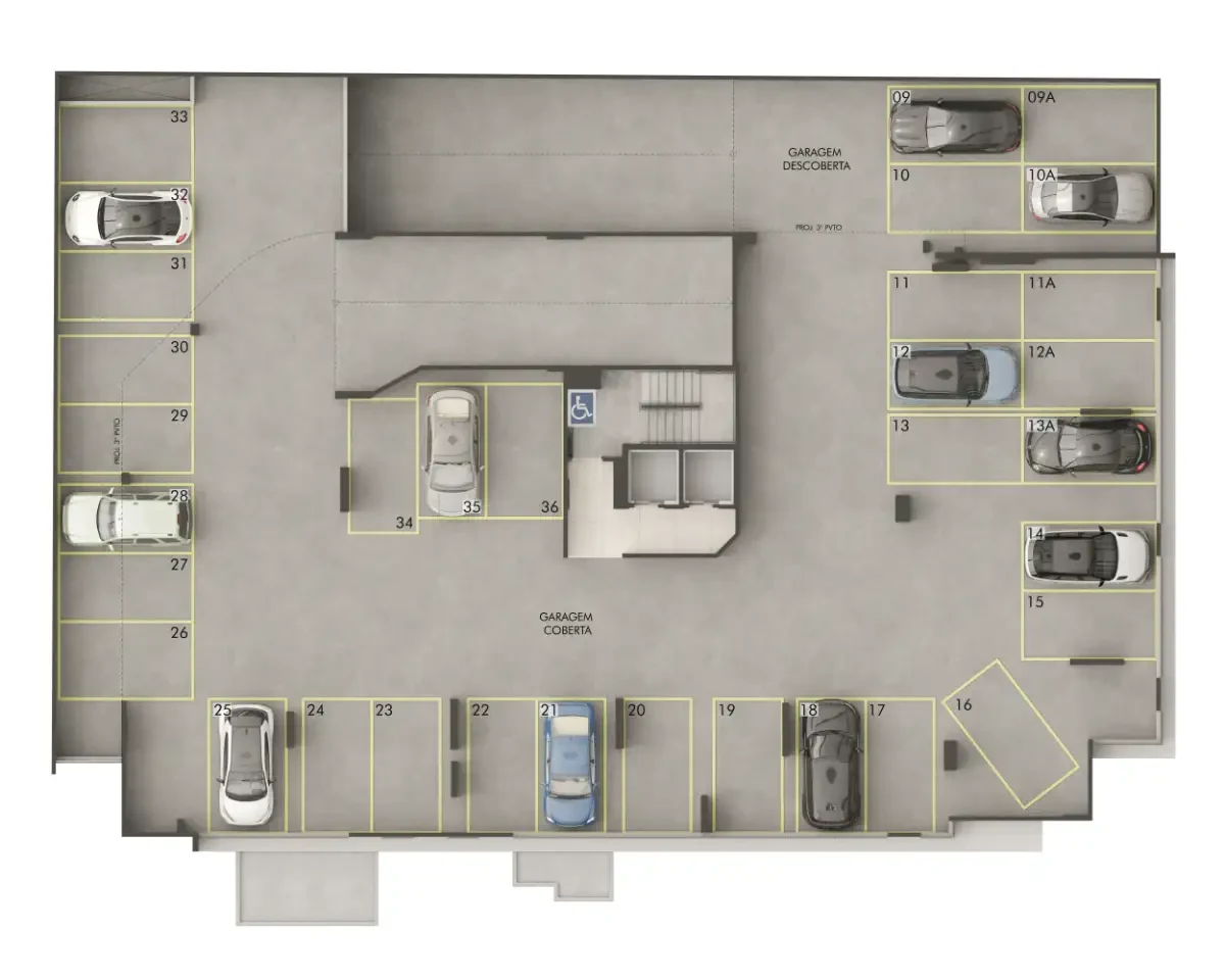 Garagem – 2° Pavimento