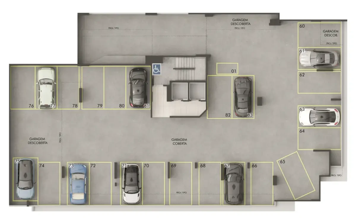 Garagem – 4° Pavimento