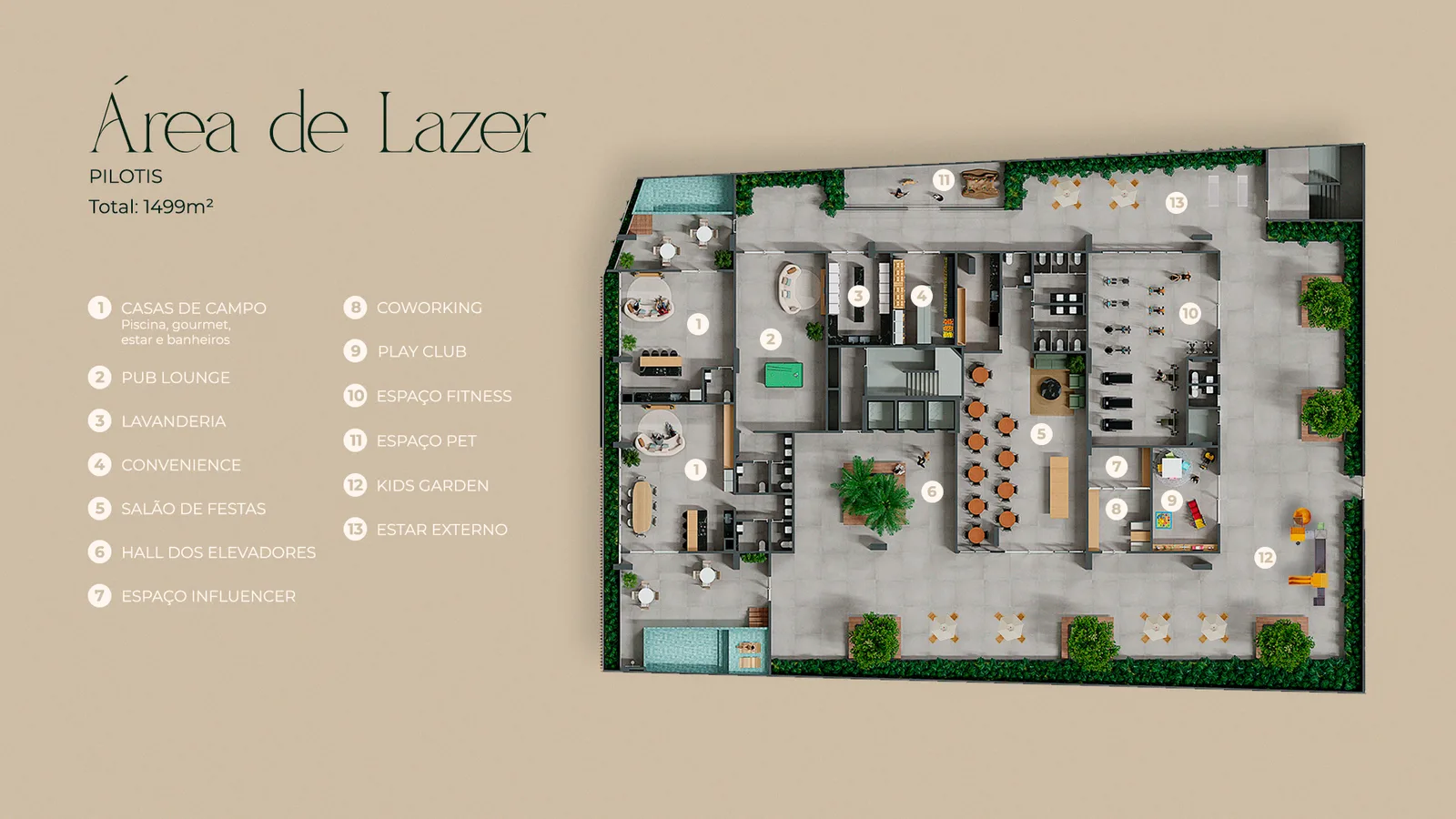 ÁREA DE LAZER - Pilotis
