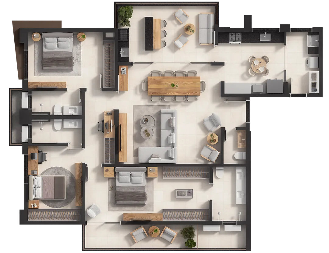 Planta do apartamento — referência TIPO APT 02 SRGB 300DPI SEM COTAS