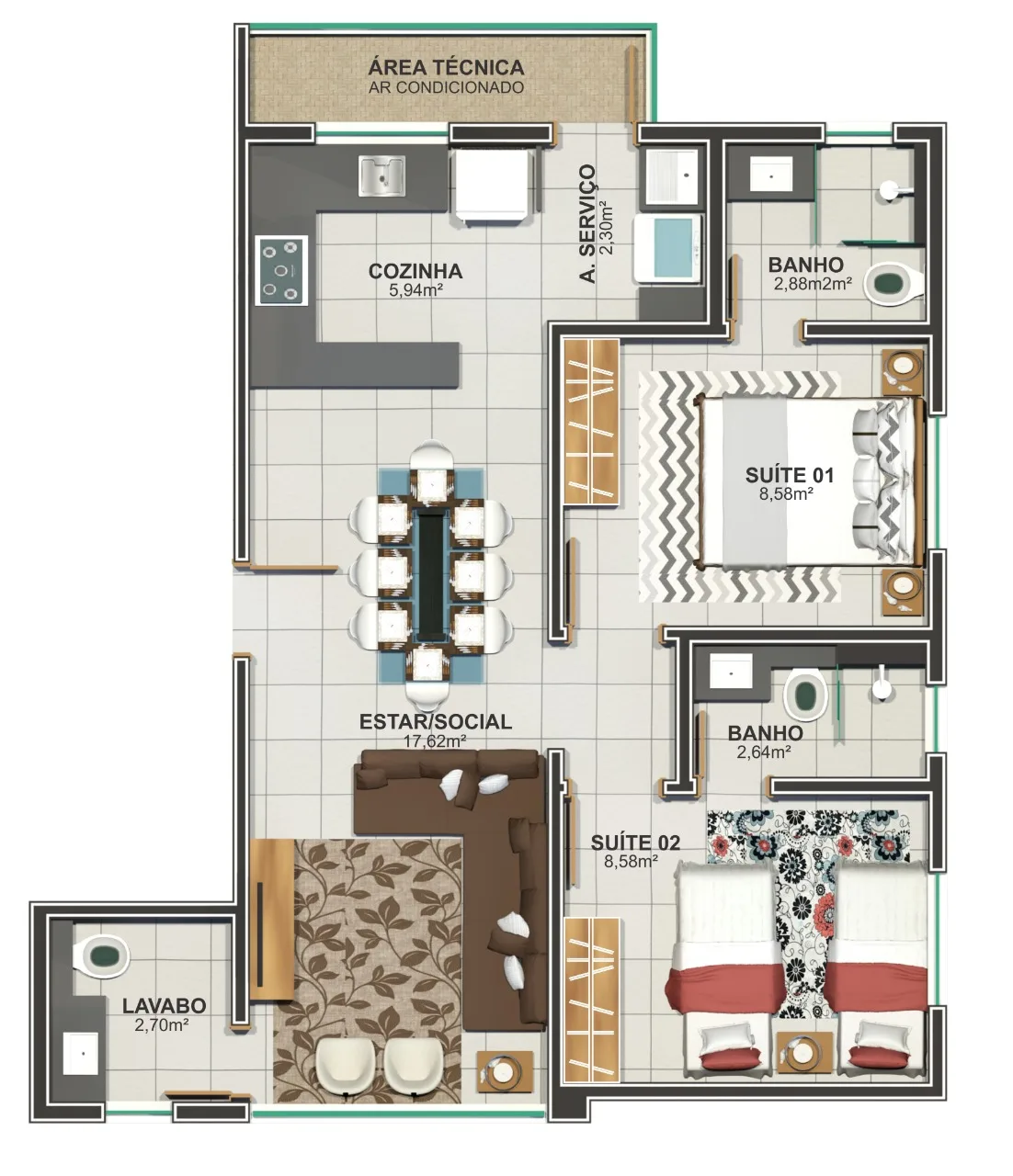 Planta do apartamento — referência image01