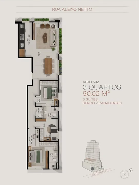 Planta da unidade · configuração 10