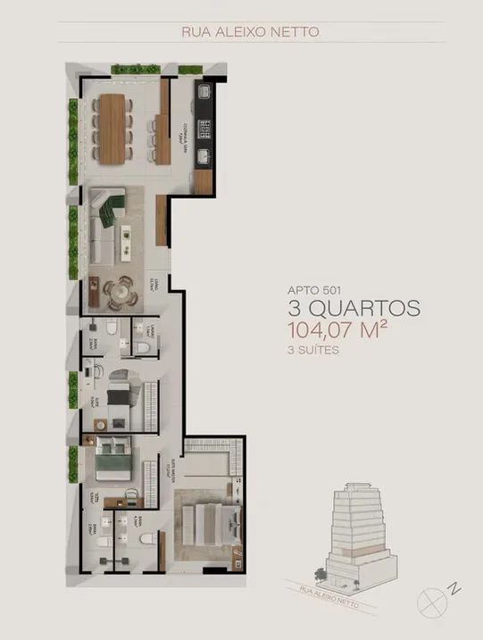 Planta da unidade · configuração 11