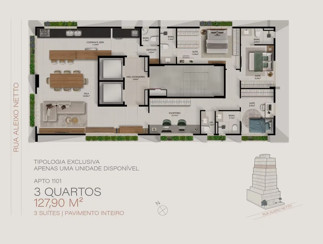 Planta da unidade · configuração 5