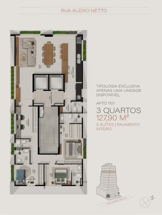Planta da unidade · configuração 12