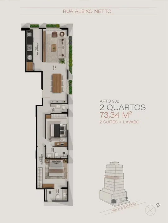 Planta da unidade · configuração 8