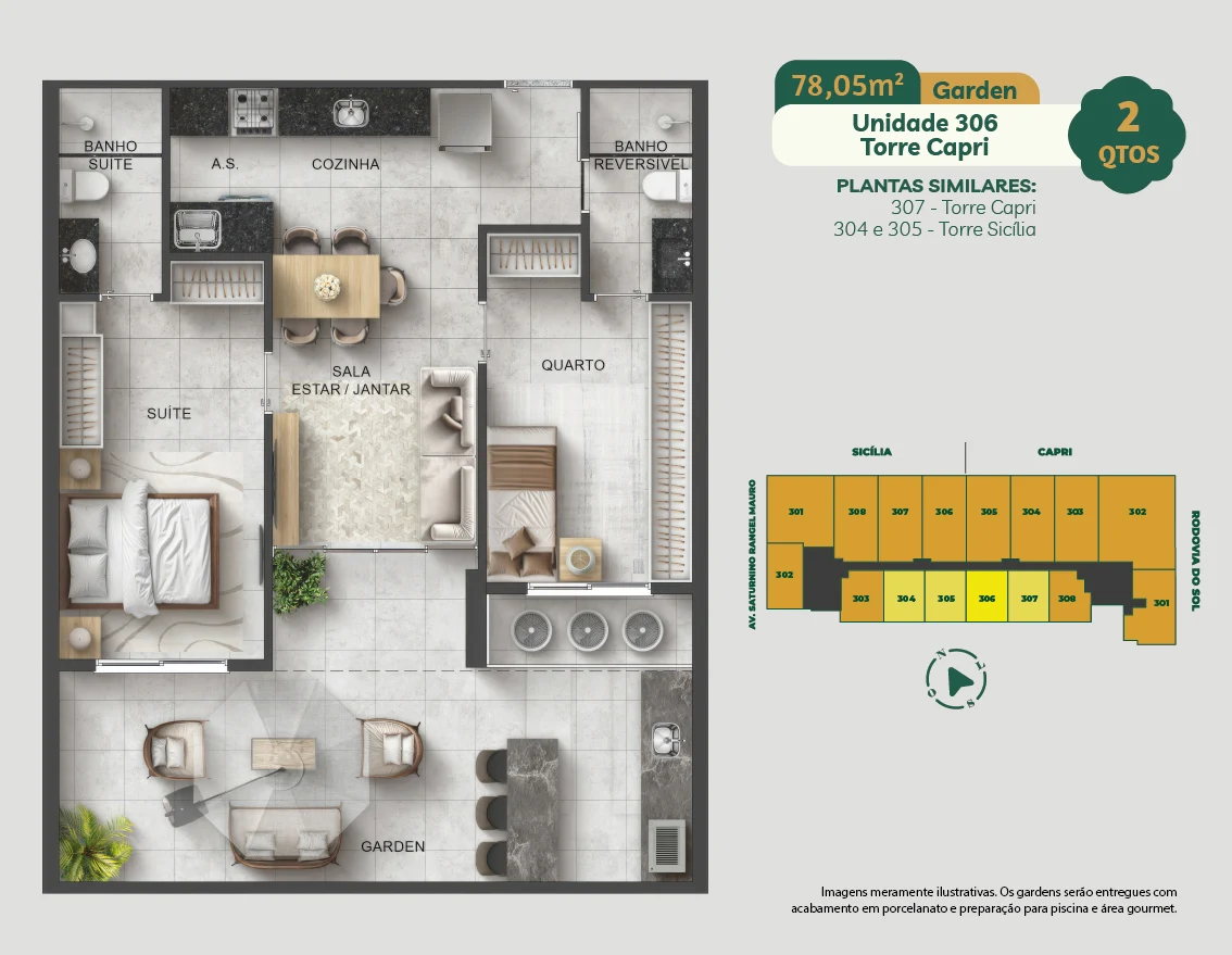 UNIDADE 306 - TORRE CAPRI