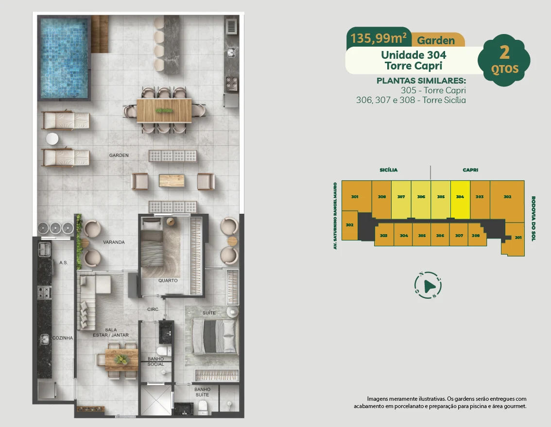 UNIDADE 304 - TORRE CAPRI