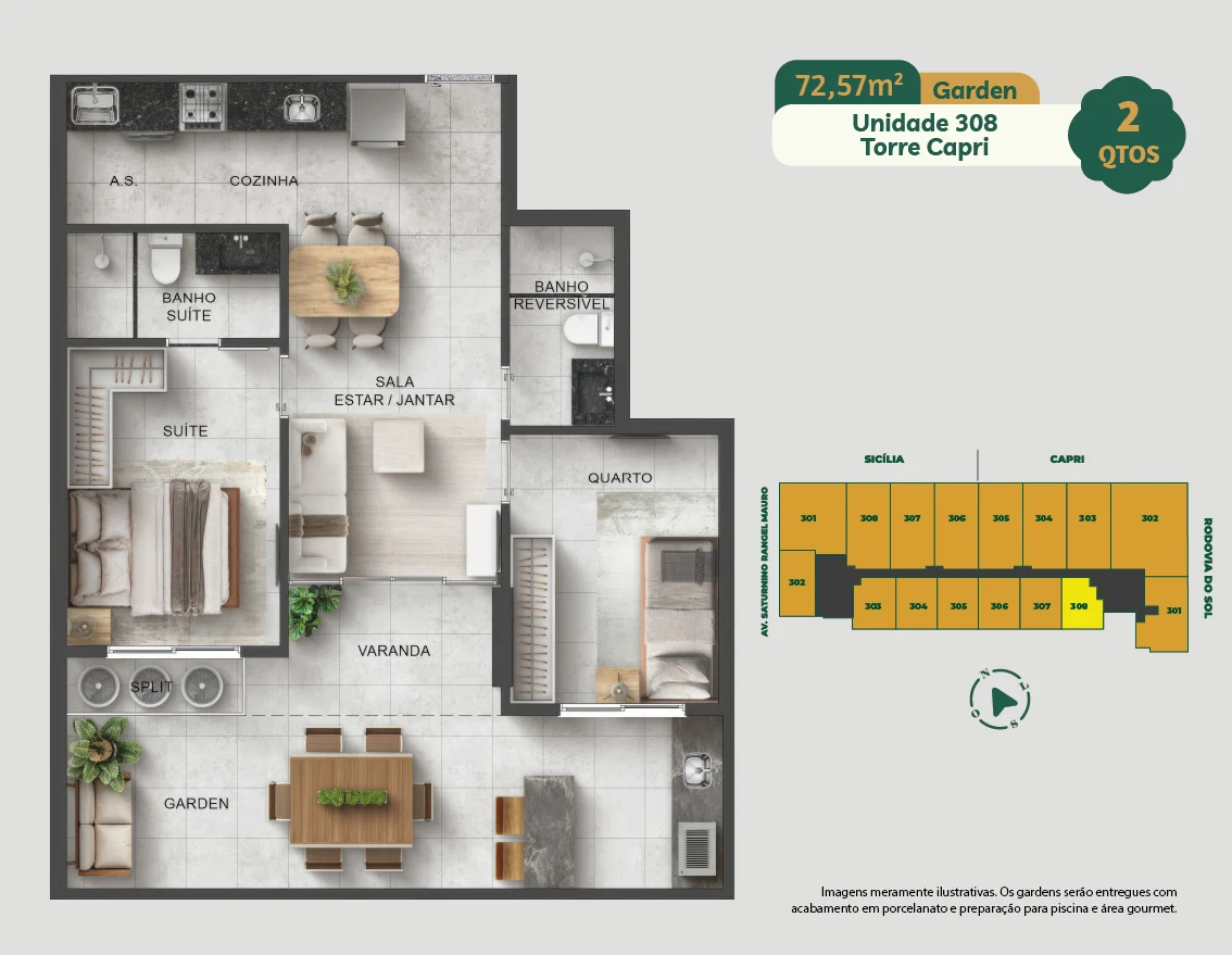 UNIDADE 308 - TORRE CAPRI