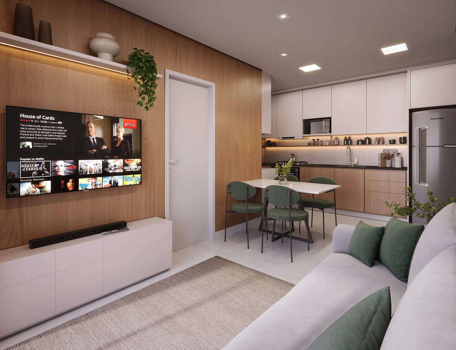 Ambientes do apartamento · imagem ilustrativa