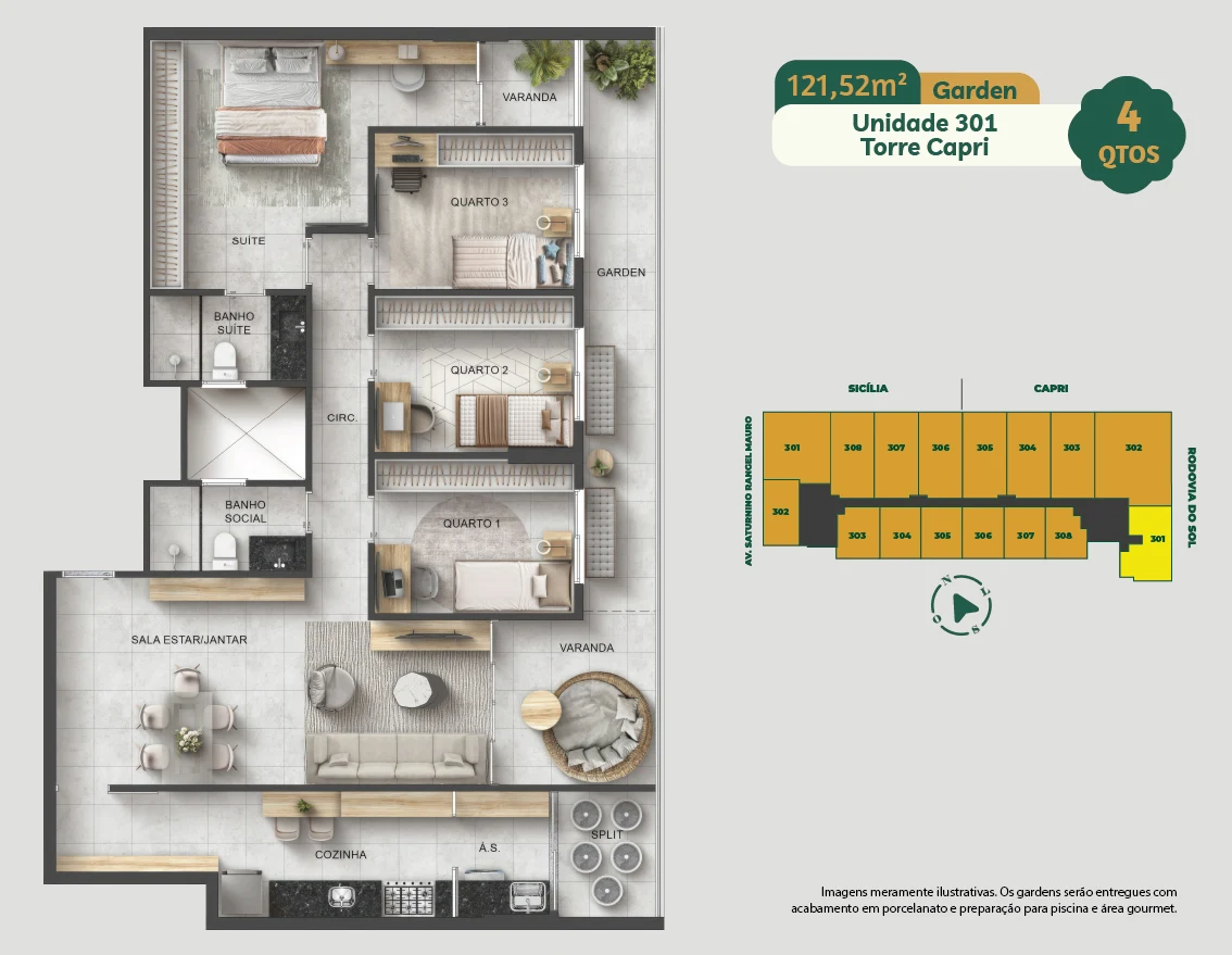 UNIDADE 301 - TORRE CAPRI