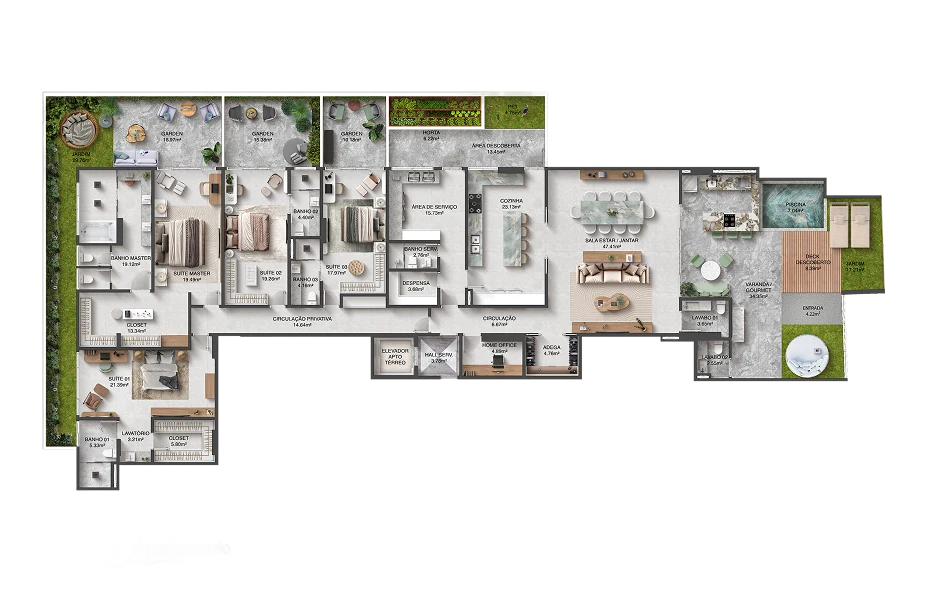 Argo Seven Implantacao Terreo Apartamento 2 1